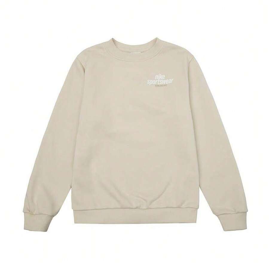 Nike Teen Boys' Comfortable Casual Breathable Crew Neck Sweatshirt - Khaki - View 1