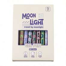 6支/9支装液体墨水圆珠笔，黑色墨水，美式风格，适用于学生、办公、书写，返校用品 - 彩色 - 查看 8