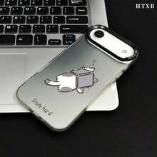 本格的ななスマホケース  11/12/13/14/15/15pro/15 Plus/15 Promax/7plus/8plus/11pro/12pro/13pro/14pro/11promax/12promax/13promax/14promax/14plus/5 - 半透明の黒 - チェックする 3