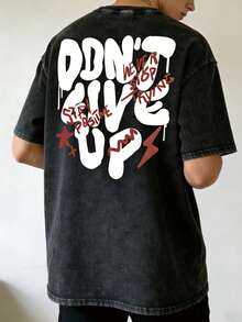 YUNCHIC - Men's Washed Short Sleeve Shirt & Casual Pants, Suitable For Workplace, Commute, Daily Wear, Workout, Easy Care, Durable, Multi-Size, Essential Summer Staple - Black - View 2