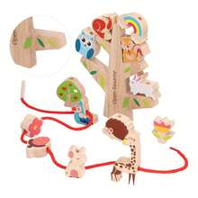 Stacking Toys Wooden Balancing Stacking Game Toys Animal Building Blocks for Kids - Multicolor - Ver 2
