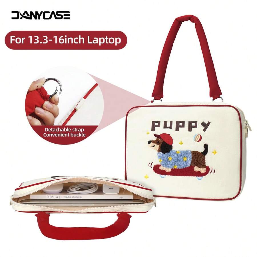 DANYCASE Túi đựng laptop 13.3-16.6 inch có dây đeo vai tháo rời và vỏ bảo vệ, phù hợp với laptop 13", 14", 15" và Air Pro.