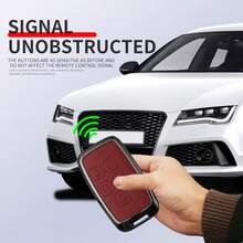 Durable Zinc Alloy & Leather Decorated Protective Case For LAND ROVER Range, Sport, Velar, Evoque, Freelander, Discovery And JAGUAR Car Remote Key Fob, Elegant Design With Keychain And 2 Screws (Car Key Not Included) - Multicolor - View 6