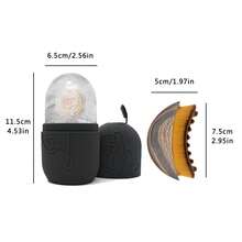 Bộ 2 món gồm cọ massage mặt + dụng cụ massage đá lạnh, bộ dụng cụ chăm sóc da mặt, cọ rửa mặt, cọ massage, cọ rửa mặt, cọ tạo khối, khay đá lạnh, con lăn massage đá lạnh, dụng cụ làm đẹp da mặt. - Nhiều màu - Xem 8