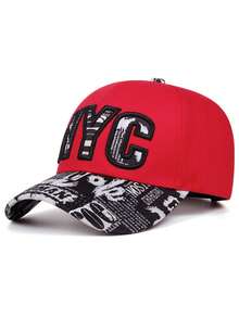 1pc Solid Color Letter Embroidered Baseball Cap, Fashion Versatile Polyester Snapback Hat, Suitable For Daily Wear, Great Gift For Family, Friends, Boyfriend/Girlfriend, Suitable For Christmas, Mother's Day, Father's Day, Teacher's Day, Birthday - Multicolor - View 10