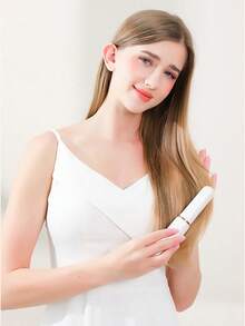 New USB Rechargeable Portable Negative Ion Straightening Brush, Volumizing High Crown Styling Tool, Wireless Charging Hair Straightener, Compact Multi-Function Hair Straightener, Gentle On Hair - Multicolor - View 10