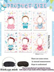 12pcs/6pcs Baby Shower Games: Feed Me Baby Game, Who's The Daddy Game, Bridal Shower Activities, Gender Reveal Interactive Games, Guest Entertainment, Party Favors, Photo Props - Multicolor - View 4