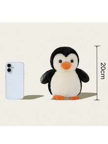 7.87英寸企鹅毛绒玩具，可爱柔软，适合女孩男孩，生日、儿童节、万圣节、感恩节礼物之选，动物爱好者收藏品 - 彩色 - 查看 2