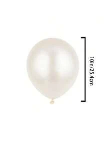 10/30/50个珍珠白气球套装，适用于生日、婚礼、情人节、感恩节、母亲节、新年、开业典礼、毕业典礼、家居装饰、气球装饰、气球派对、摄影背景、摄影道具、静物装饰 - 彩色 - 查看 5