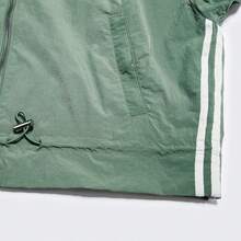 Adidas 女士休闲运动风棒球领飞行员夹克，舒适百搭，适合春秋季穿着 - 綠色 - 查看 4