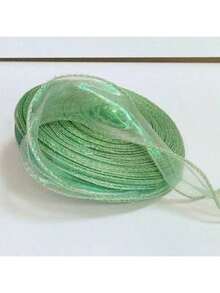 4cm Width 10/50 Yards Rainbow Organza Ribbon, Transparent Wide Craft Ribbon Suitable For Flowers, Bouquets, Wreaths, Weddings, Birthday Parties, Christmas Gifts, Hair Accessories, Decorations And More - Multicolor - View 22