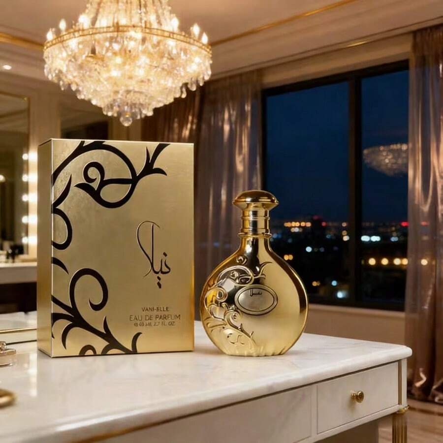 Nyla Nyla Vani-Elle Arabiyat Eau De Parfum | 2.7 Fl Oz | Luxe Gold Bottle & White Gift Box | Oriental Vanilla Scent – A Jewel For The Senses, Perfect For Valentine's Day & Christmas - vàng - Xem 1
