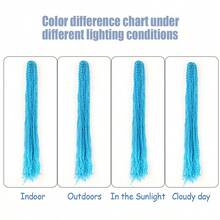 Synthetic Long Curly Zizi Braids Crochet Thin Box Braids Twist Synthetic Braiding Hair 24 Inch Freetress Crochet Braid Locs - Multicolor - View 11