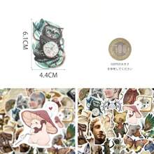 ステッカー MUNCVY フレークシール 花フラワー 植物 美しい100枚 透明 手帳シール 防水PETステッカー スケジュール ギフト DIY用 アルバム 日記 ギター 水筒 コラージュ 素材 - スタイル8 - チェックする 4