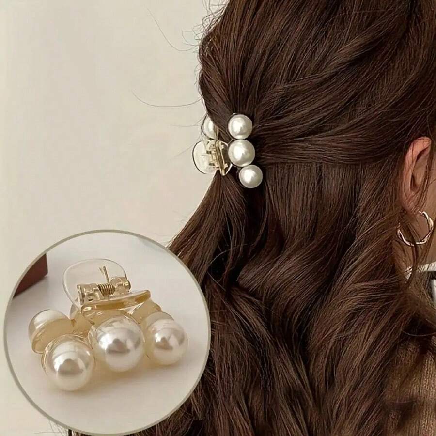 1pc Stylish & Cute Mini Hair Clip, Suitable For Everyday Use, Includes Hair Claw Clip, Hair Clip, Hair Barrette, Hair Clamp Women Hair Accessories - Multicolor - View 1