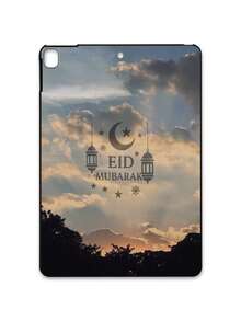 Eid Mubarak Crescent Moon, Star, Islamic Lantern, Geometric Pattern Matte Shockproof IPad Case, Tablet Accessories, Religious Gifts, Compatible With IPad 10th Generation/IPad A16/Kindle/IPad 11th Generation - Black - View 42