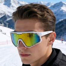 1pc Men's Fashionable Elegant Street Style Fashion Glasses - White - View 2