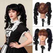 Bộ 2 kẹp tóc giả dạng càng cua dùng cho tóc xoăn kiểu La Mã và tóc nối đuôi ngựa. - Dark Brown - Xem 2