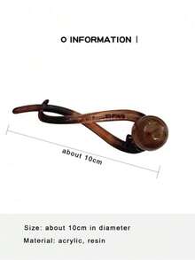 2pcs 1pc Retro Coffee Pearl Twist Hair Clip Elegant Accessory For Women Suitable For Commuting Daily Hairstyles Simple And Graceful For Spring And Summer Hair Accessories - Multicolor - 查看 4