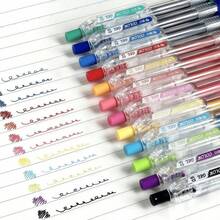 12pcs/Set Mixed Color Gel Pens, Classic Colors, Writing Pens, Drawing Markers, Pressurized Colored Pencils, Signature Pens, Suitable For Writing, Drawing, Office, Meeting, Note-Taking, Calligraphy, Highlighting, And School Supplies