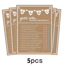 20pcs Baby Prediction Game Cards, Newborn Parents Advice Cards