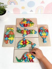 Kids Pegged Puzzles - Redwood - View 2