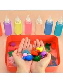 Magic Crystal Kit. Hydrogel Set Featuring 16 Magical Gels, 20 Water Pet Molds, And A Creative Soft-Craft DIY Toolkit. Perfect For Halloween, Christmas, Thanksgiving, And New Year Gifts. - Multicolor - View 4