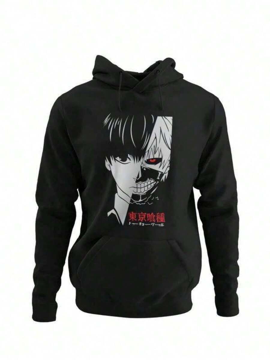 Men Outdoor Hoodies & Sweatshirts - Black - View 1
