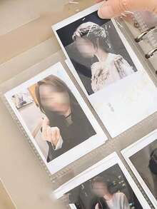 Transparent Frosted Binder Sleeves, Financial & Life Organizer Notebook, Transparent Loose-Leaf Invoice Document Folder, PP Outer Shell File Bag Office Supplies, Sealed Document Organizer File Folder, DIY Scrapbook Storage - Multicolor - View 3