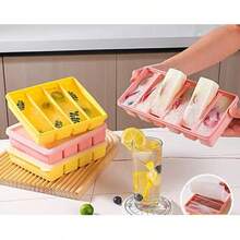 1pc Cube Ice Tray, Large Ice Block Mold, Commercial Grade Ice Brick Maker, Food- Freezing Ice Cube Mold, Easy Release, Convenient For Household Daily Use - Multicolor - View 3