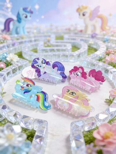 1pc Cute Shark Shaped Plastic Hair Clip, Suitable For Various Hairstyles, Perfect For Birthday, Wedding Bride, School, Christmas, New Year, Friendship Gifts, With Decorative Bag