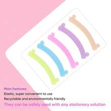 柔软硅胶睫毛提升垫，可重复使用，有效防止睫毛从提升垫上滑落。牢牢固定睫毛，达到最佳睫毛提升效果。多种颜色可选，适合个人DIY和美睫沙龙使用。 - 彩色 - 查看 2