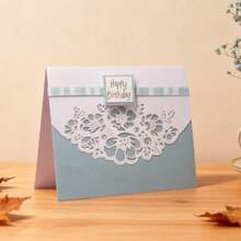 Creative Flower Cutting Dies, DIY Scrapbooking Album And Embossing Stencil, Greeting Card Making Tool, Card Paper Cutting Crafts ,Gift Card Making Template Die Cuts. - Silver - View 8