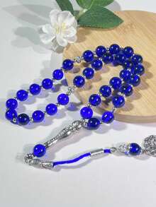 New 33pcs 8x11mm Muslim Prayer Beads Tasbih Rosary Bracelet, Monochrome Everyday Wear - Multicolor - View 10