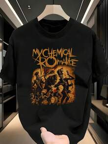 Camiseta Hombre, , Emo Rock, Reuniones de Fans,  Urbana,playera de hombre,ropa de hombre,playeras,parejas,envio nacional,regalo para hombre,oversize hombre. - Negro - Ver 1