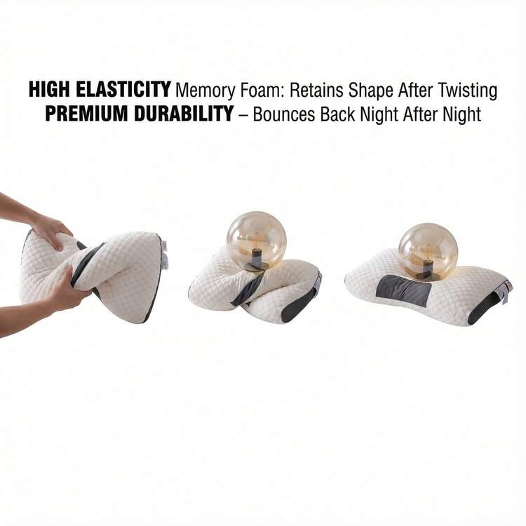 1pc/2PCS  Family Beds, Large Size, With Honeycomb Ventilation Holes, Soft And Comfortable, Suitable For Side Sleeping, Lying Sleeping, And Various Sleeping Positions - trắng - Xem 4