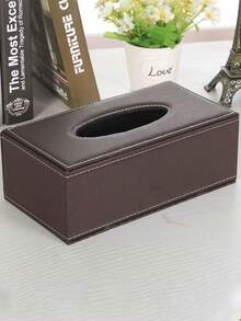 Customized Polyurethane Leather Tissue Box Cover In A Stylish Rectangular Shape, Featuring A Magnetic Bottom, For Use In Bathrooms, Bedrooms Or Offices. - Multicolor - View 3