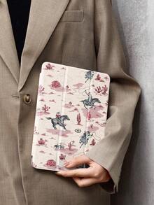 Ayotu 1 件装西部仙人掌与骏马图案平板保护套/Kindle电子书阅读器保护套，适用于 iPad 10 代、iPad 10.2/Mini 6/Mini 7/9.7、Galaxy Tab A9 Plus、Kindle（11 代 - 2024 年款）、Kindle Paperwhite 12 代（2024 年款），时尚简约设计，绝佳节日礼物 - 彩色 - 查看 2