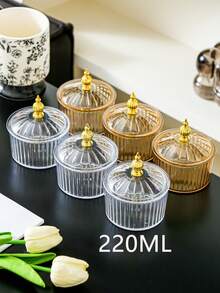 3件套条纹金边PS材质干果托盘套装，适用于派对和节日小吃盛放 - 彩色 - 查看 9