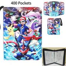 pokemon 限量版宝可梦集换式卡牌游戏高级收藏册 - 每页4个卡位，侧装式，收藏家官方授权礼品，送朋友的礼物，生日礼物，主题派对礼物 - 彩色 - 查看 3
