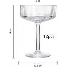 5oz Acrylic Champagne Flutes, Reusable Plastic Champagne Glasses, Elegant Plastic Martini Cups - Perfect For Cocktails, Wine, Champagne And Desserts, Mousse Cups - Multicolor - View 9