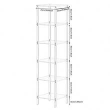 4-6 Tier Transparent Square Acrylic Bookshelf, Modern Corner Storage Rack Suitable For Living Room, Bedroom, Small Spaces - Transparent - View 12