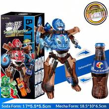 2026 New Creative Transforming Soda Machine Mecha Warrior Soda Drink Robot Prank Model, Perfect Gift For Birthday, Holiday, Valentine's Day, Collection, Easter, Children's Day, Back To School, Prank Game - Multicolor - View 14