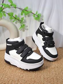 Chaussures à roulettes pour enfants avec 4 roues, roues amovibles, bande auto-agrippante, chaussures de patinage à roulettes, baskets mode et décontractées pour garçons et filles - Noir - Voir 5