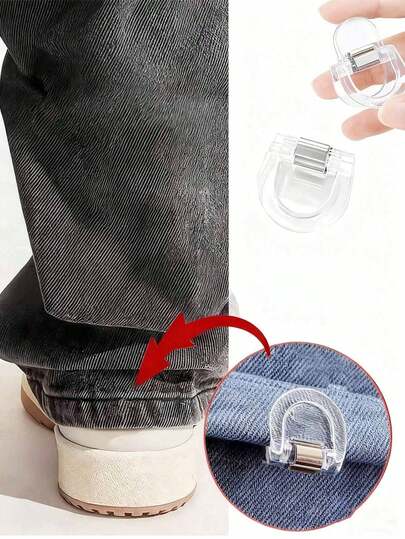 12-st. benklämmor mot drag, osynliga benförkortningsklämmor, halkfria benklämmor, sömlösa osynliga benspännen, benfäste mot drag, benfäste, perfekt för att fixera kläder, lämplig för olika byxor, manschetter, fållar och benförkortningsklämmor, en utmärkt present till vänner