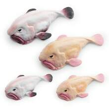 Kids' Cognitive Marine Underwater Animal Fish Model, Realistic Water Drop Fish, Sad Fish, Puffer Fish Figurines - Multicolor - View 7