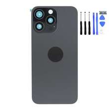 For IPhone 15 Pro Max/15 Pro/15 Plus/15 Rear Glass Cover Replacement, Battery Cover, Back Cover, Includes 9-Piece Tool Kit For Repair