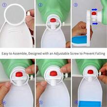 [2/1 Packs] Laundry Detergent Cup Holder, Detergent Drip Catcher (Upgraded Drip Tray), No More Mess Or Leaks, Grip Style UNIVERSAL FIT - Our Laundry Drip Catcher Fits All Types Of Detergent Containers And Fabric Softener Containers With A Round Dispense Button STURDY Home Bathroom Decor Bathroom Organizer Fall Decor Back To School - 彩色 - 查看 5