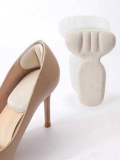 1双/2双鞋跟贴，鞋垫，男女通用加大码鞋跟垫，填充物，改善鞋子合脚性和舒适度，防止脚后跟滑脱和起水泡，平底基本款/平头