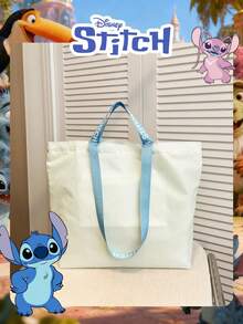 Disney Túi xách gấp gọn in hình Stitch chính thức, túi đeo vai dung tích lớn, túi dây rút hình Stitch tinh nghịch dễ thương, túi xách nhẹ, nhiều kiểu dáng dành cho nữ và bé gái, thích hợp để đi mua sắm, sử dụng hàng ngày và làm phụ kiện thời trang. - Nhiều màu - Xem 12